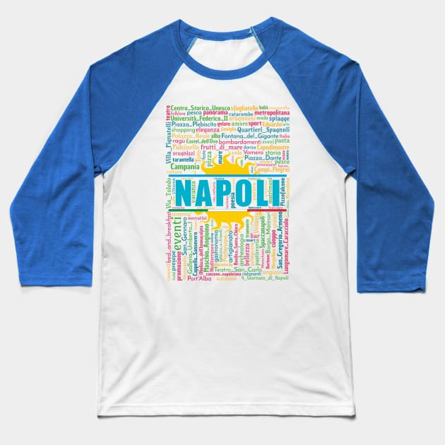 Wordart: Napoli Baseball T-Shirt by Condormax